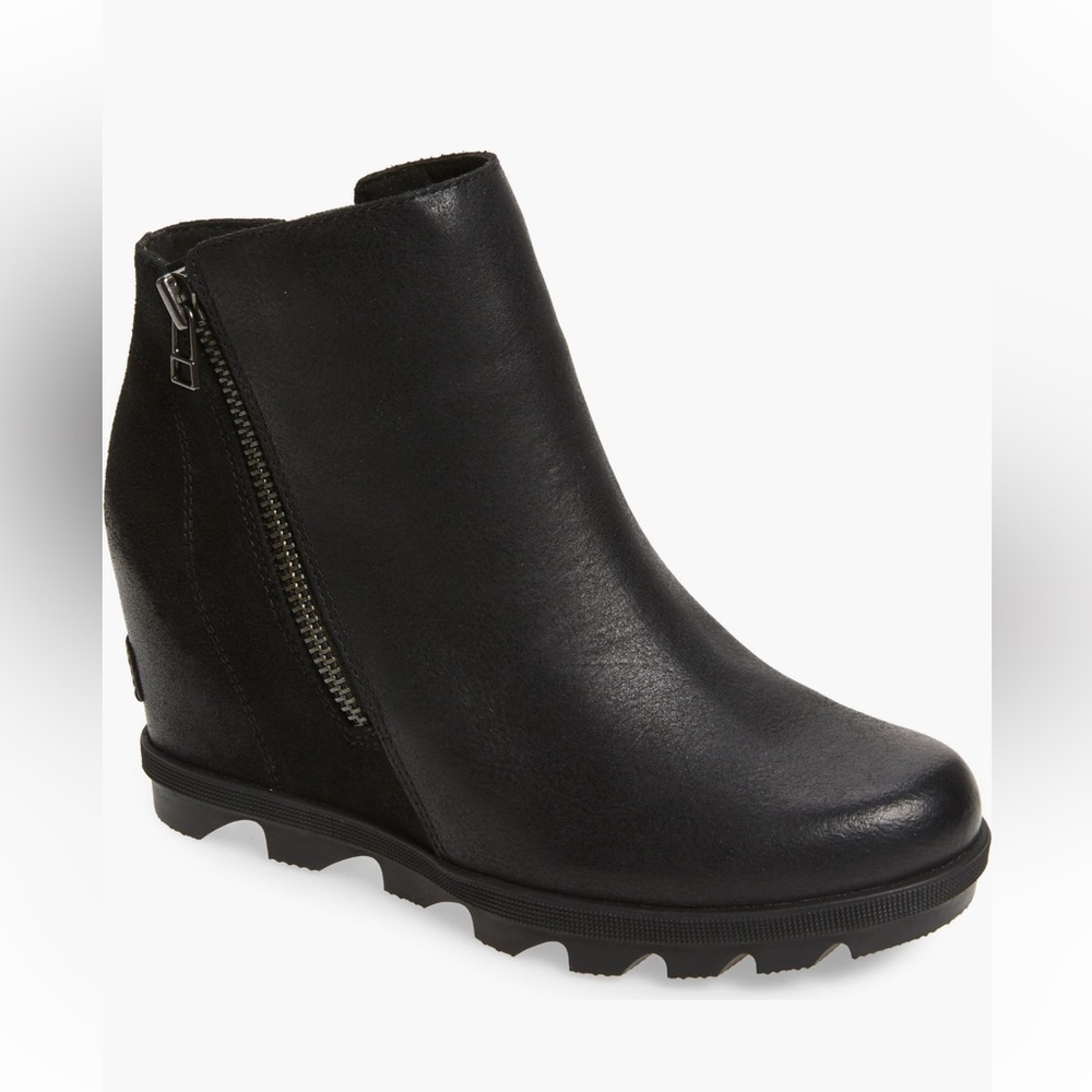 Sorel Joan of Artic II waterproof Black suede & Leather Wedge Boots